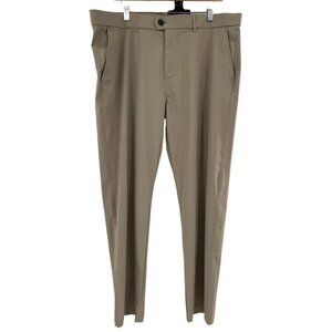 Greyson Golf Mens Khaki Dress Pants 38/32 actual 38/28.5" Flat-Front Tailored Fi